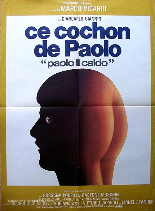 Paolo il caldo - French Movie Poster