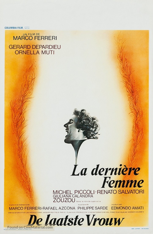 La derni&egrave;re femme - Belgian Movie Poster