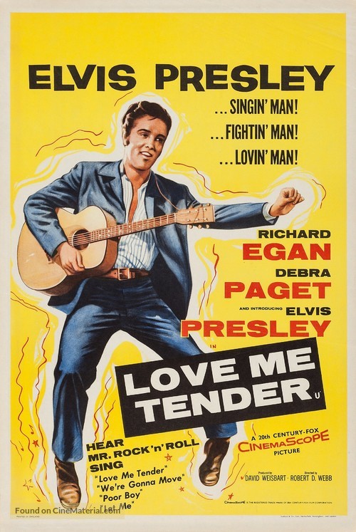 Love Me Tender - British Movie Poster