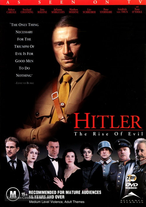 Hitler: The Rise of Evil - Australian DVD movie cover
