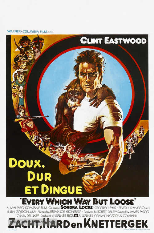 Every Which Way But Loose - Belgian Movie Poster