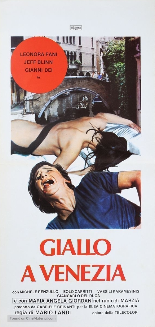 Giallo a Venezia - Italian Movie Poster