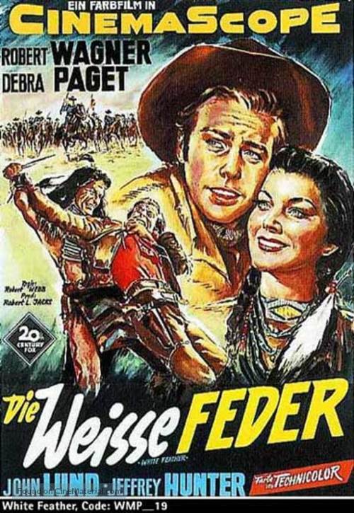 White Feather - German Movie Poster
