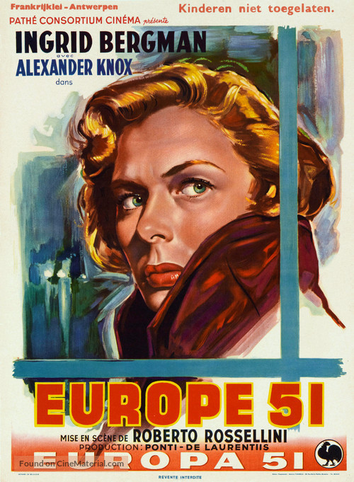 Europa &#039;51 - Belgian Movie Poster