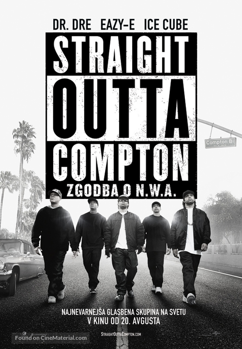 Straight Outta Compton - Slovenian Movie Poster