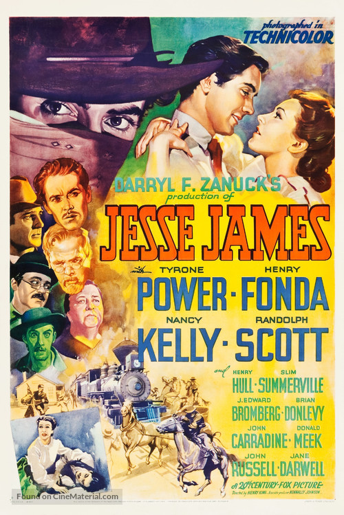 Jesse James 1939 Movie Poster 