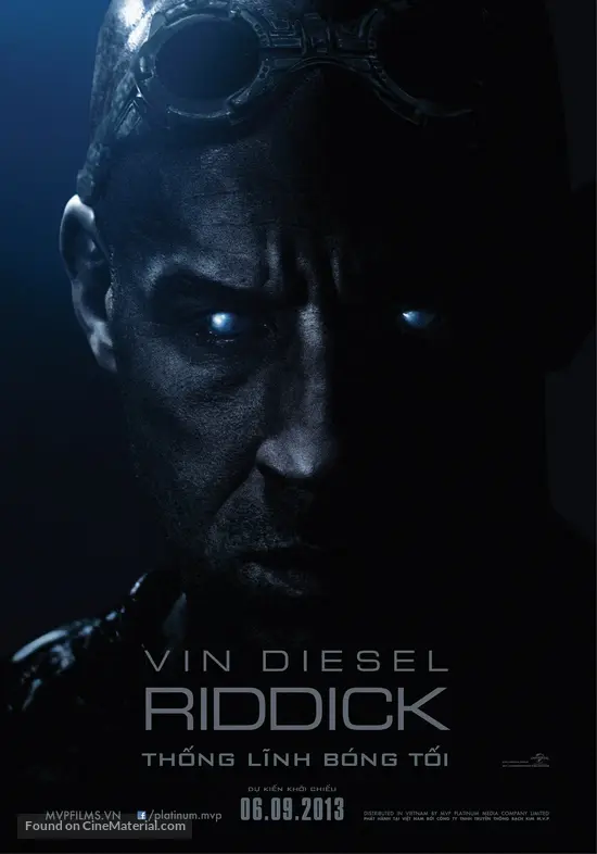 Riddick - Vietnamese Movie Poster Riddick - Vietnamese Movie Poster