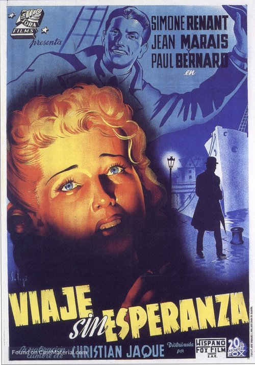 Voyage sans espoir - Spanish Movie Poster