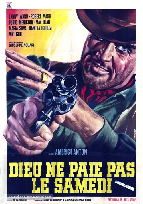 Dio non paga il sabato - French Movie Poster