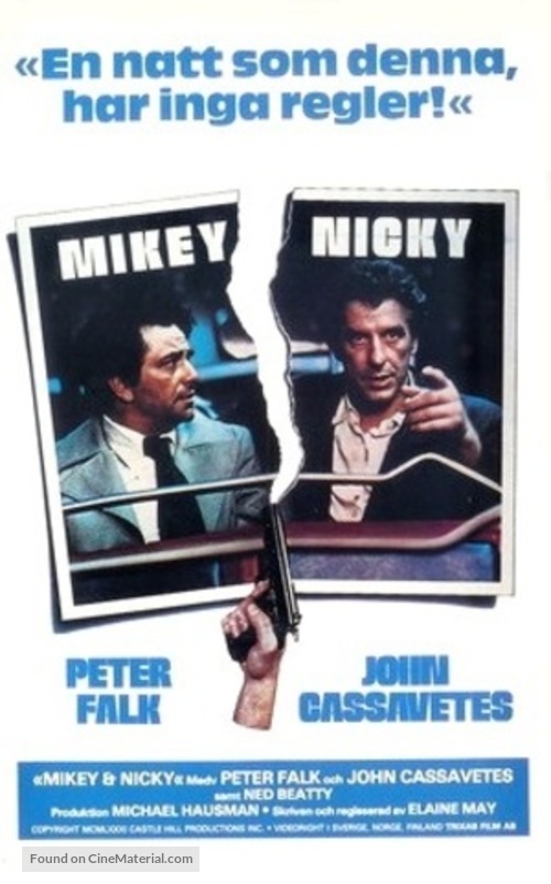 Mikey and Nicky - Swedish Movie Poster