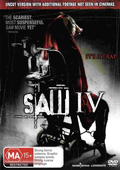 Saw IV - Australian Movie Cover