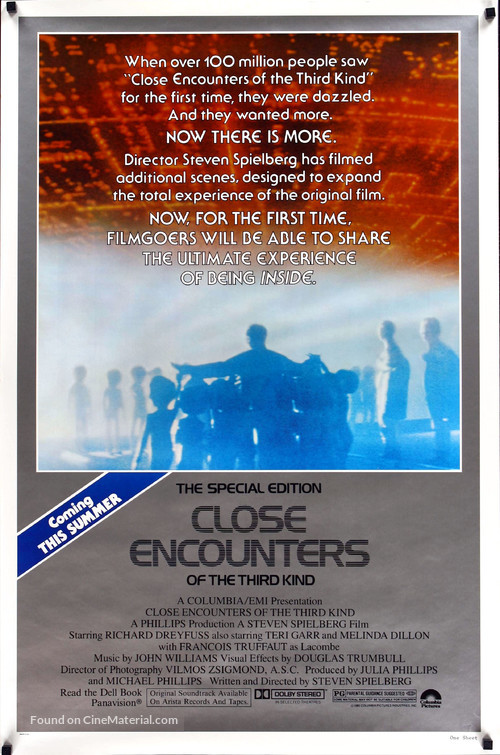 Close Encounters of the Third Kind - Advance movie poster