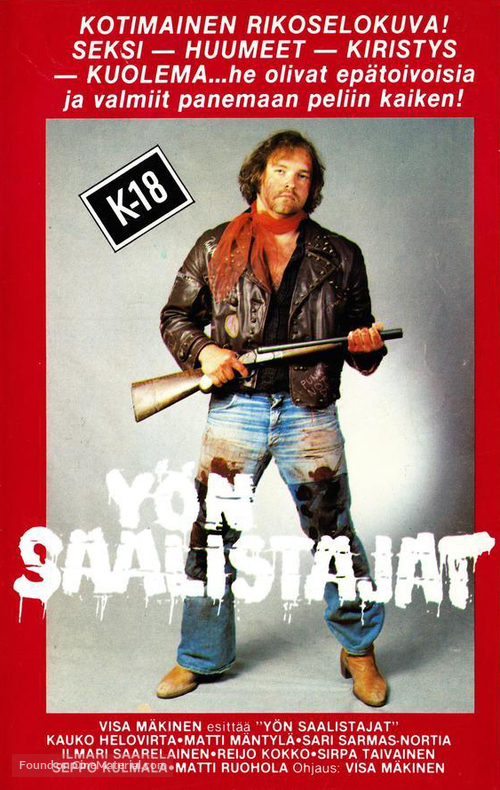 Y&ouml;n saalistajat - Finnish Movie Cover