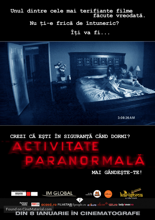 Paranormal Activity - Romanian Movie Poster