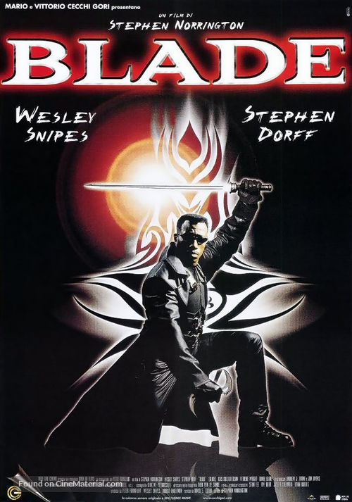 Blade - Italian DVD movie cover