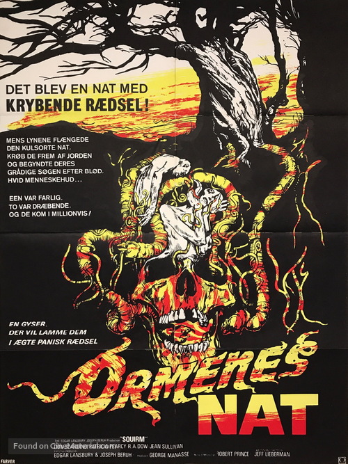 Squirm - Danish Movie Poster