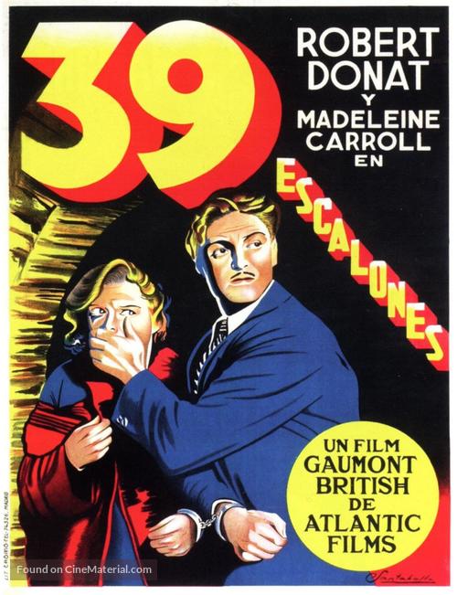 The 39 Steps - Spanish Movie Poster