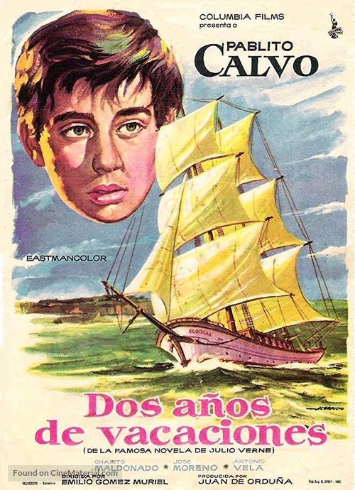 Dos a&ntilde;os de vacaciones - Spanish Movie Poster