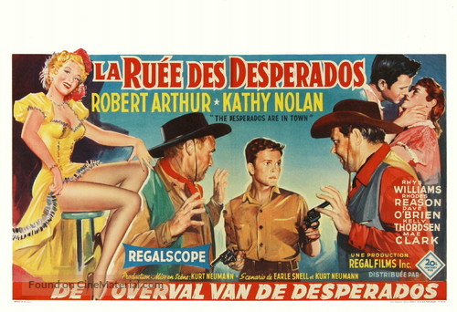 The Desperados Are in Town - Belgian Movie Poster