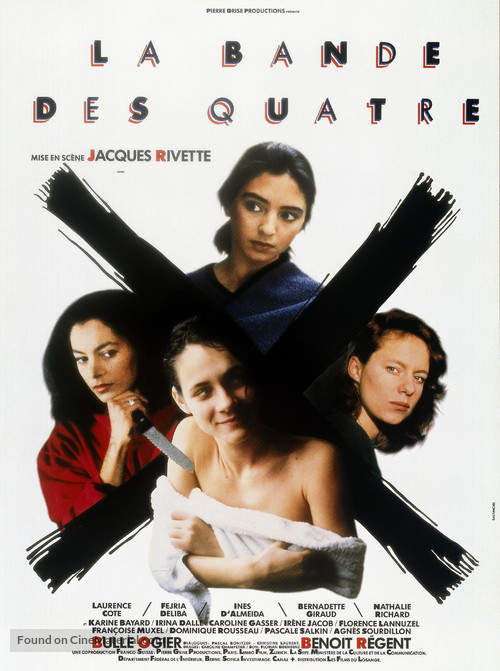 La bande des quatre - French Movie Poster