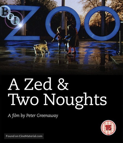 A Zed &amp; Two Noughts - British Blu-Ray movie cover
