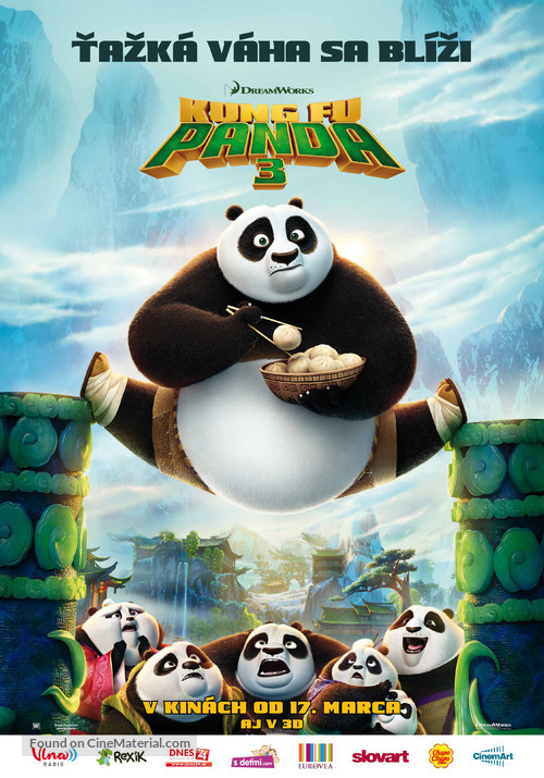 Kung Fu Panda 3 - Slovak Movie Poster