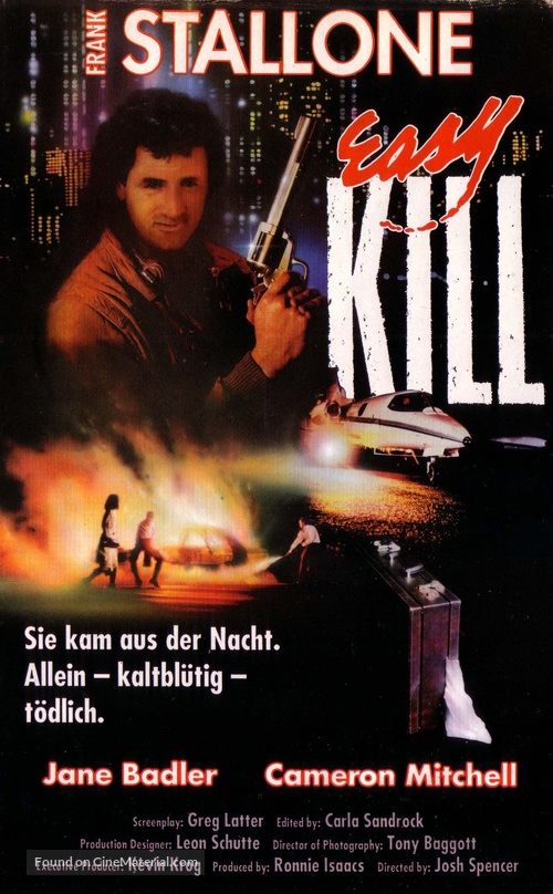 Easy Kill - German VHS movie cover