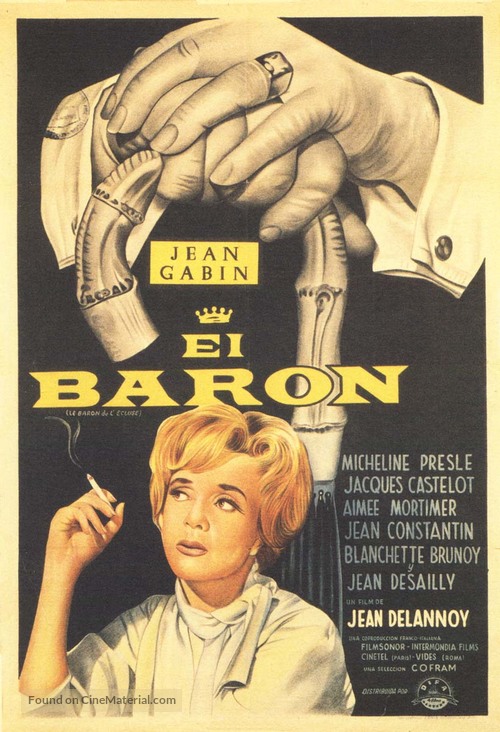 Le baron de l&#039;&eacute;cluse - Spanish Movie Poster