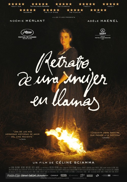 Portrait de la jeune fille en feu - Spanish Movie Poster