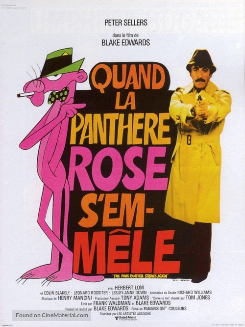 The Pink Panther Strikes Again - French Movie Poster