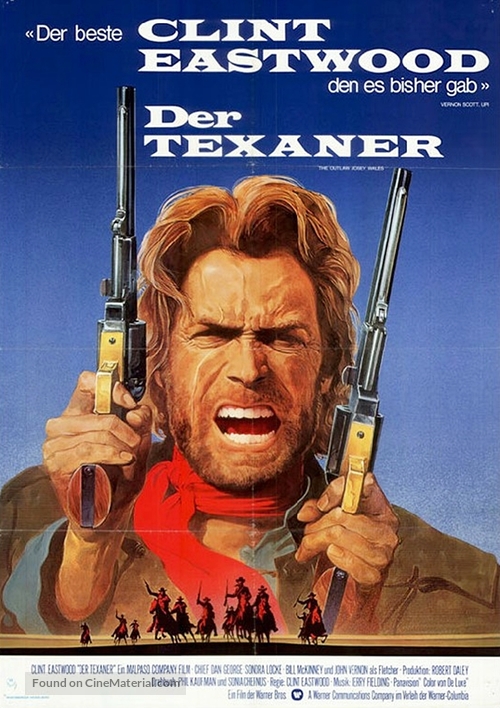 The Outlaw Josey Wales - German Movie Poster