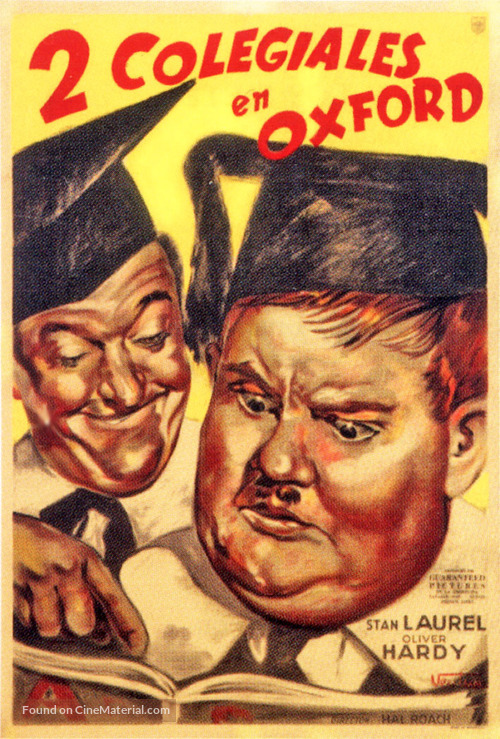 A Chump at Oxford - Argentinian Movie Poster