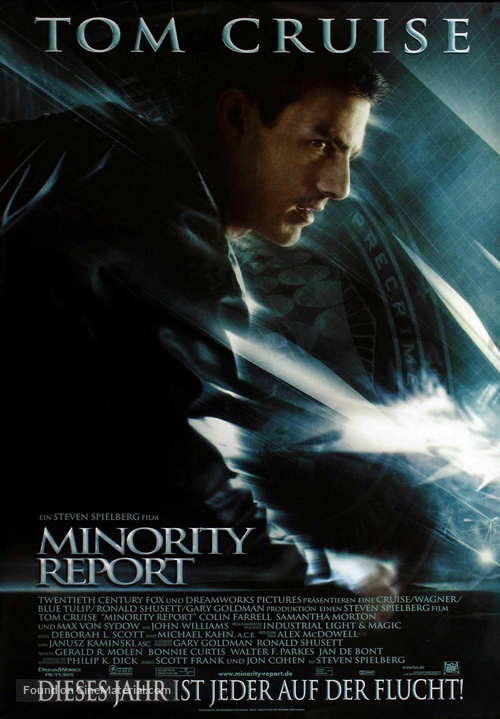 Minority Report - German Movie Poster