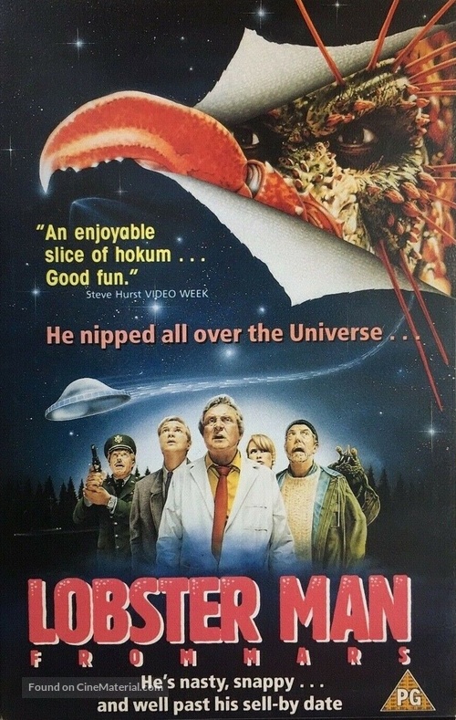 Lobster Man from Mars - British VHS movie cover