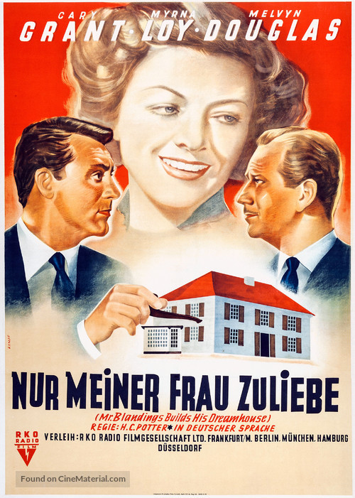 Mr. Blandings Builds His Dream House - German Movie Poster