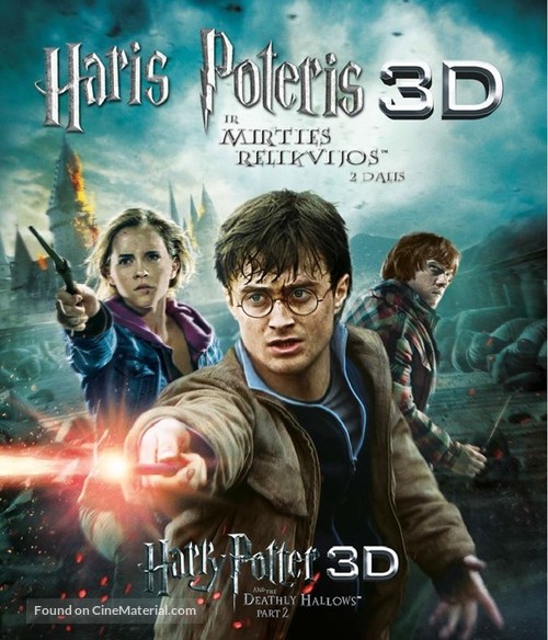Harry Potter and the Deathly Hallows: Part II - Lithuanian Blu-Ray movie cover
