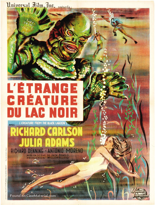 Creature from the Black Lagoon - French Movie Poster