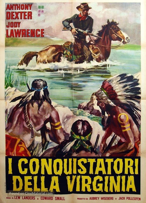 Captain John Smith and Pocahontas - Italian Movie Poster