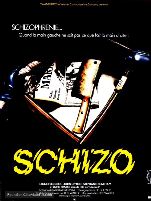Schizo - French Movie Poster
