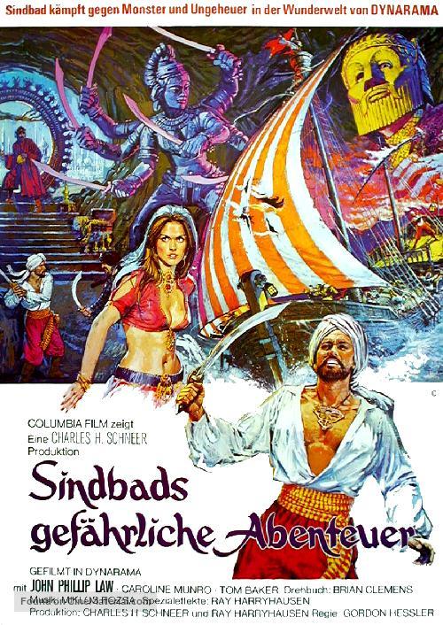 The Golden Voyage of Sinbad - German Movie Poster