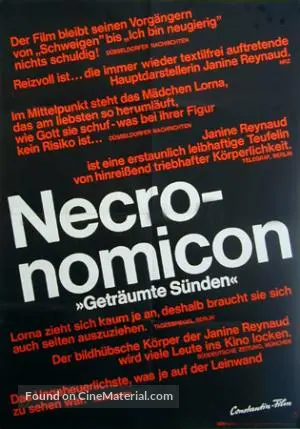 Necronomicon - Getr&auml;umte S&uuml;nden - German Movie Poster