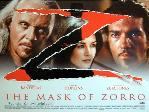 The Mask Of Zorro - British Movie Poster