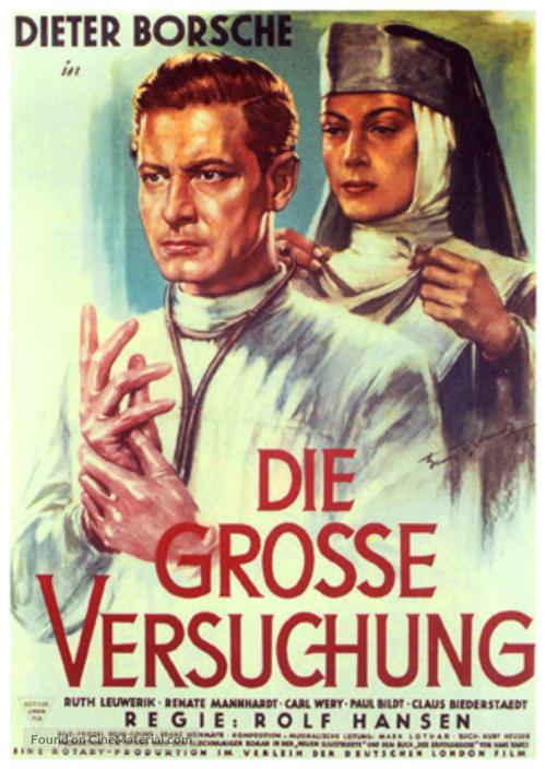 Die gro&szlig;e Versuchung - German Movie Poster