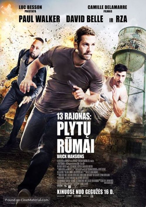 Brick Mansions - Lithuanian Movie Poster