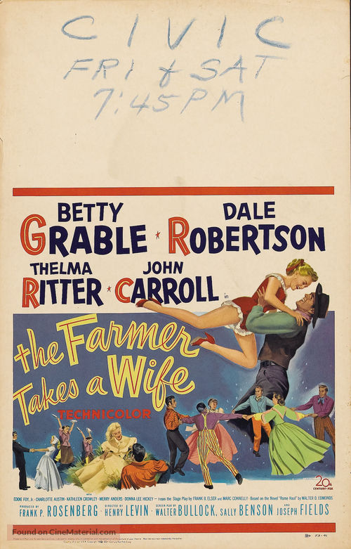 The Farmer Takes a Wife - Movie Poster