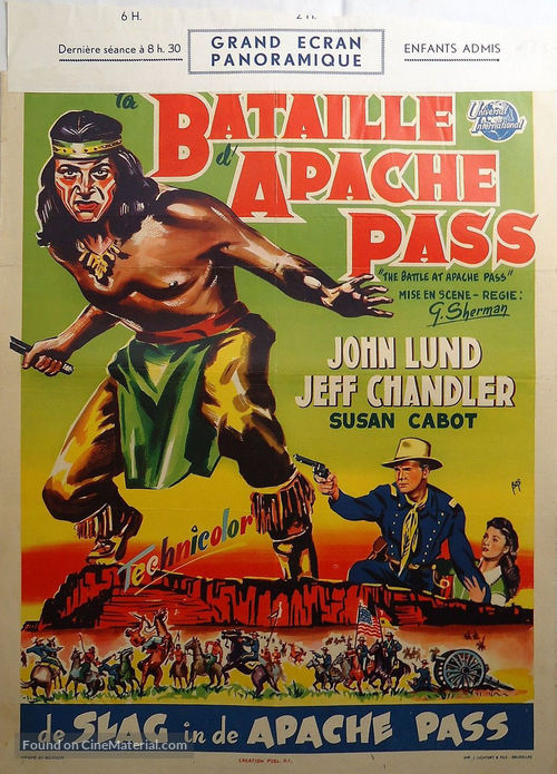 The Battle at Apache Pass - Belgian Movie Poster