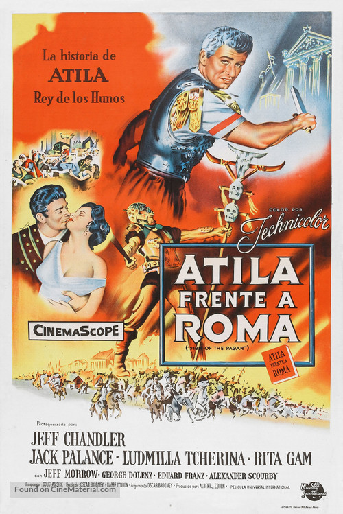 Sign of the Pagan - Argentinian Movie Poster