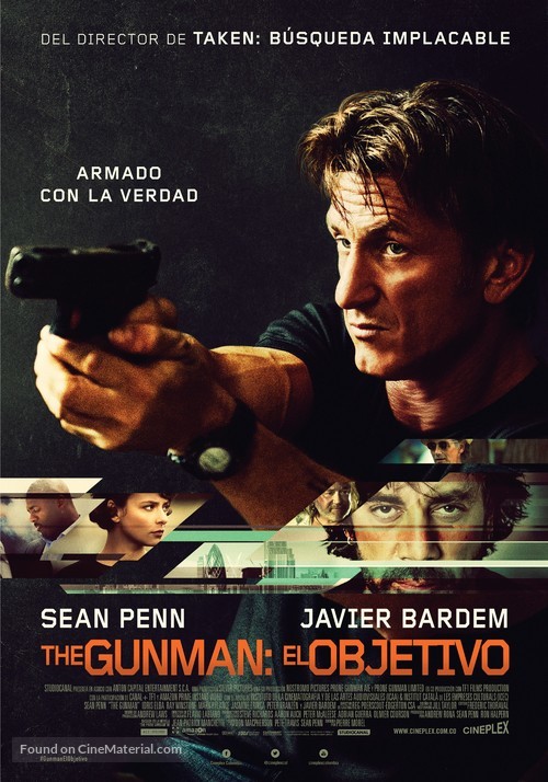 The Gunman - Colombian Movie Poster