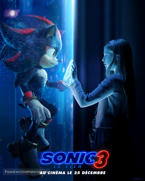 Sonic the Hedgehog 3 - French Movie Poster