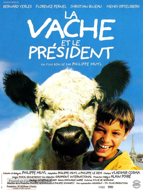Vache et le pr&eacute;sident, La - French Movie Poster